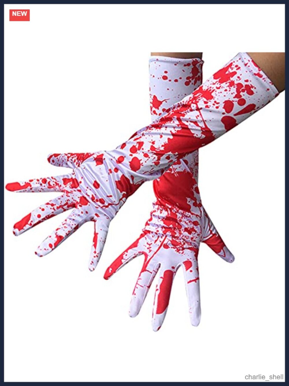 Bloody White Gloves Scary Halloween Cosplay Costume Accessory